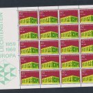 Liechtenstein Europe CEPT 1969 Liszt