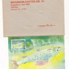 Liechtenstein Maxi Maps Fish Fauna 1987
