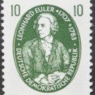 GDR, mathematician Leonhard Euler, 1957