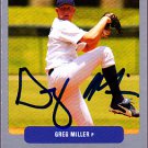 Greg Miller 2003 Just Prospects Preview Autographed