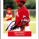 Ryan Howard 2004 Just Prospects Autographed