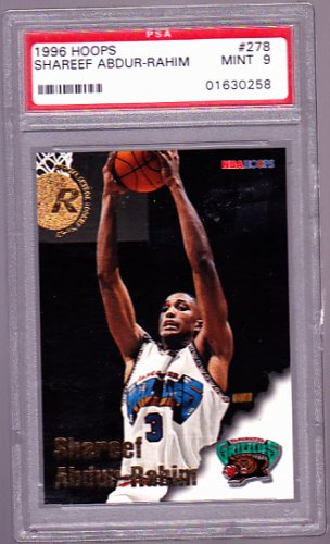 Shareef Abdur-Rahim 1996 Hoops Graded MINT 9