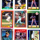 Rickey Henderson Lot of 6 1989 Donruss #245
