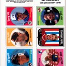 6 cards 1989 Baseball cards Magazine Insert Repli-Cards