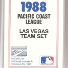 1988 Las Vegas Stars Team set by ProCards