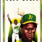 Rickey Henderson 1991 Tuff Stuff #9 Neatly Hand cut