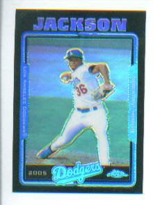 Edwin Jackson #442 2005 Topps Chrome Black Refractor #/225