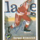Sergei Klimovich 1992 Draft Picks Autograph Card