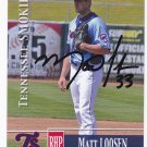 Matt Loosen Autographed 2014 Tennessee Smokies