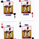 Yunel Escobar 2008 Richmond Braves 4 cards - 1 each suit