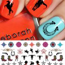 Country & Western Nail Art Waterslide Decals Set #2