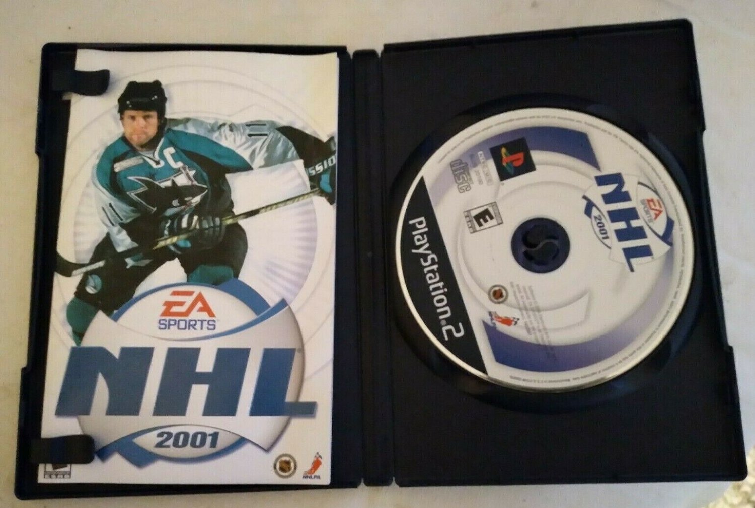 NHL 2001 Hockey (Sony PlayStation 2, 2000) With Manual PS2 Testedl