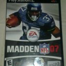 Madden NFL 07 Football (Sony PlayStation 2, 2006) PS2 CIB Complete
