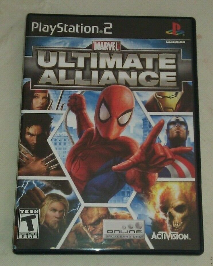 Marvel: Ultimate Alliance (Sony PlayStation 2, 2006) PS2 Tested