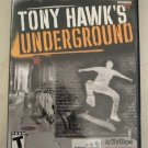 Tony Hawk's Underground (PlayStation 2, September 21, 2003) With Manual PS2