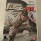 Major League Baseball 2K9 (Nintendo Wii, 2009) With Manual CIB