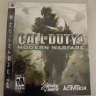 Call of Duty 4: Modern Warfare (Sony PlayStation 3, 2007) With Manual PS3