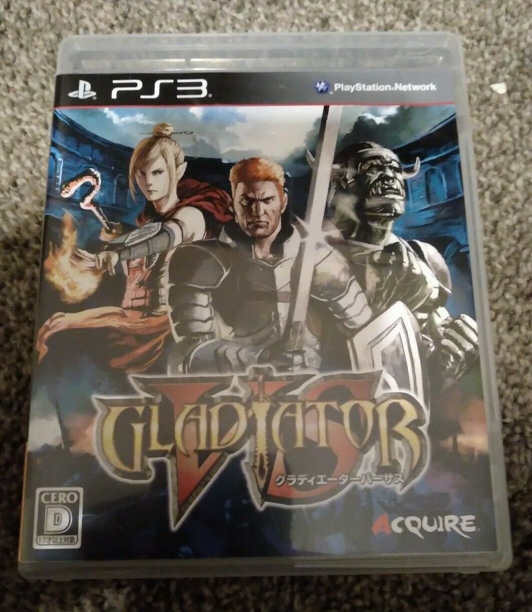 Gladiator Vs ( Sony PlayStation 3 ) With Manual Japan Import PS3