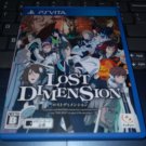 Lost Dimension (Sony PlayStation Vita, 2014) with Manual Japan Import PS Vita