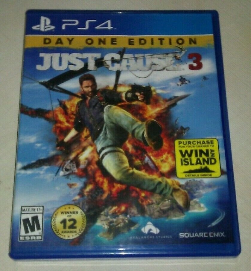 Just Cause 3 Day One Edition (Sony PlayStation 4, 2015) PS4 Tested