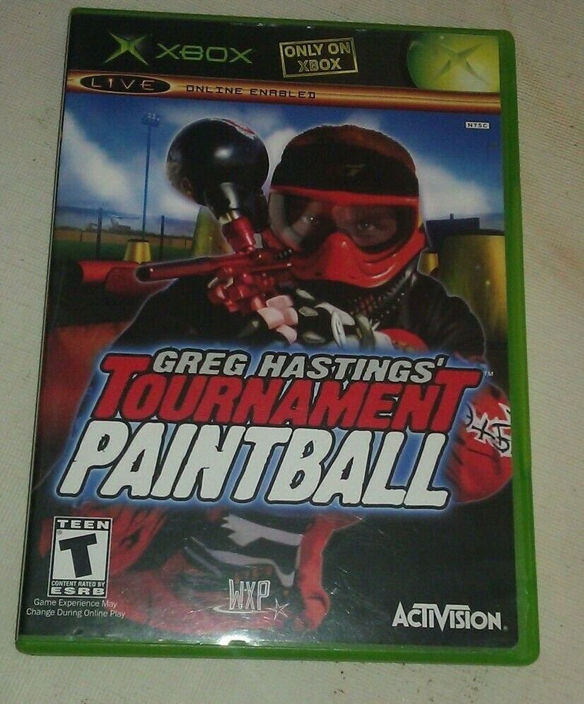 Greg Hastings' Tournament Paintball (Microsoft Xbox Original 2004) W/Manual CIB