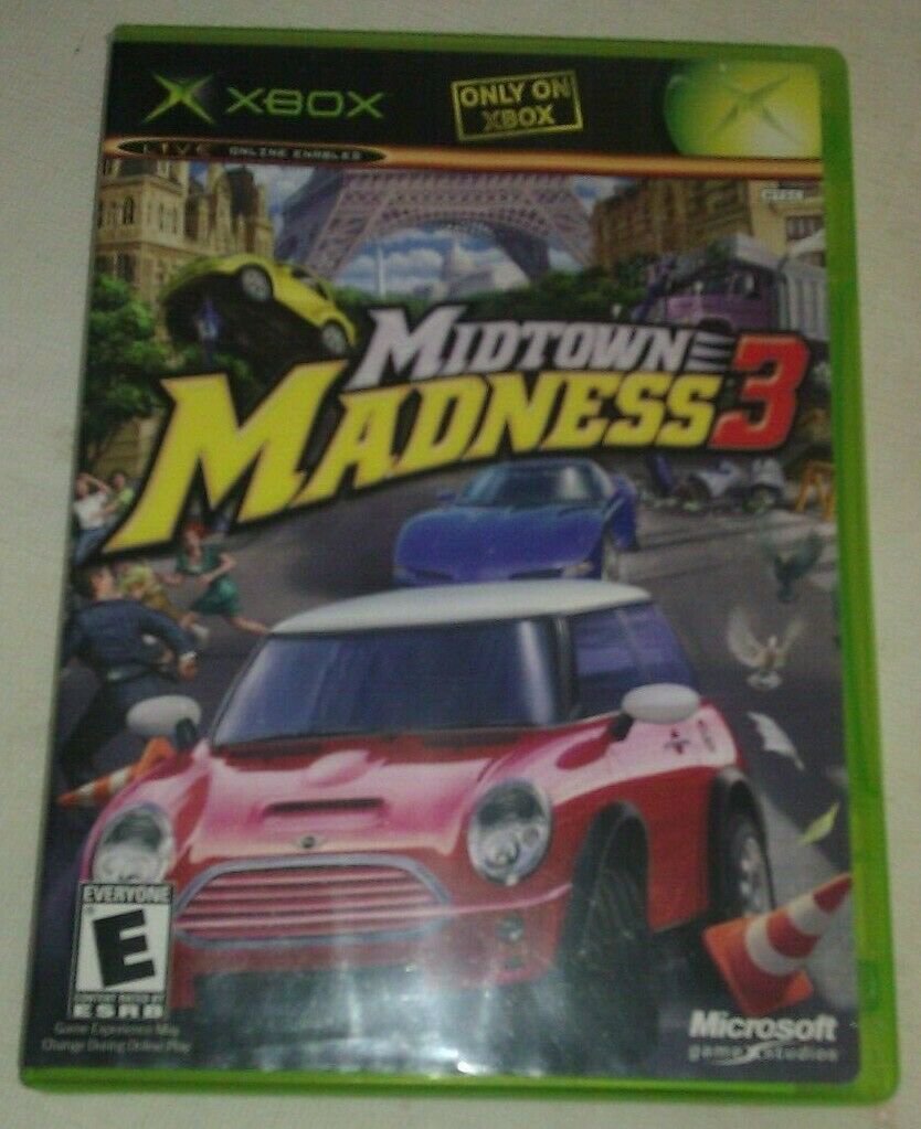 Midtown Madness 3 (Microsoft Xbox Original 2003) With Manual CIB Tested