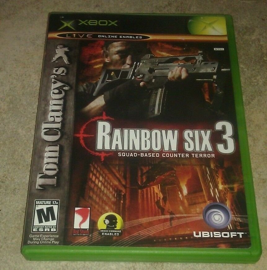 Tom Clancy's Rainbow Six 3 (Microsoft Xbox original 2003) W/ Manual CIB