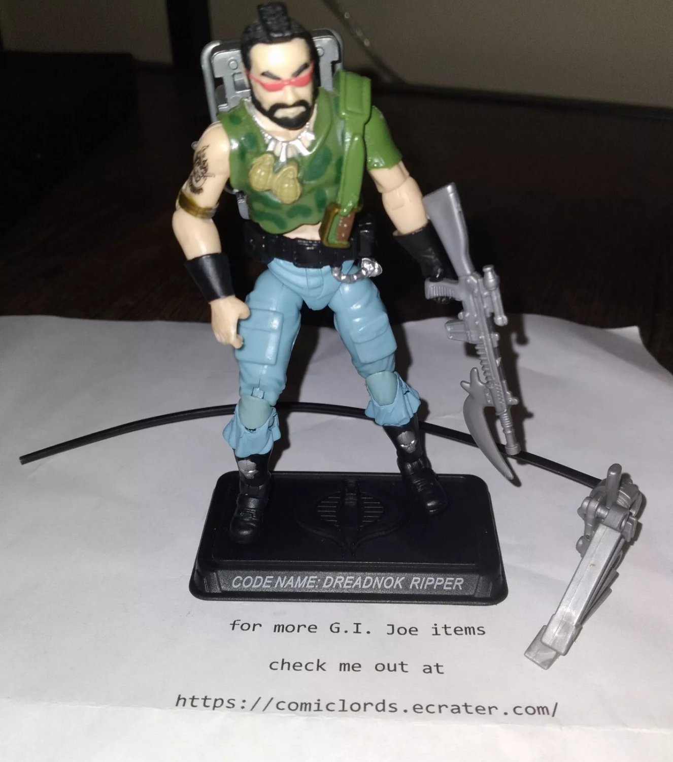 Dreadnok Ripper V6 100% Complete G.I. Joe 25Th Anniversary GI JOE GIJOE