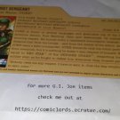 Duke V27 Filecard 25th Anniversary G.I. Joe GI JOE File Card