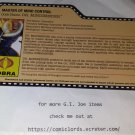 Arctic Dr Mindbender V7 Filecard G.I. Joe Collectors Club FSS GI Joe File Card
