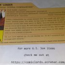 Cobra Commander V42 Filecard Black Resolute GI JOE G.I. Joe File Card