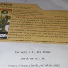G.I. Joe Hawk V2 Filecard 25th Anniversary GI JOE G.I. Joe File Card