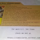 Crimson Guard V13A Filecard Extreme Conditions Desert Assault GI Joe File Card