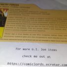 Cobra Officer V10 Filecard Resolute 2009 G.I. Joe GI JOE File Card