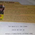 Crimson Guard Trooper V11 FileCard TRU Senior Ranking Officers  GI Joe File Card