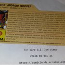 Cobra BAT V18 Filecard 25th Anniversary From G.I. Joe DVD Battles Set File Card