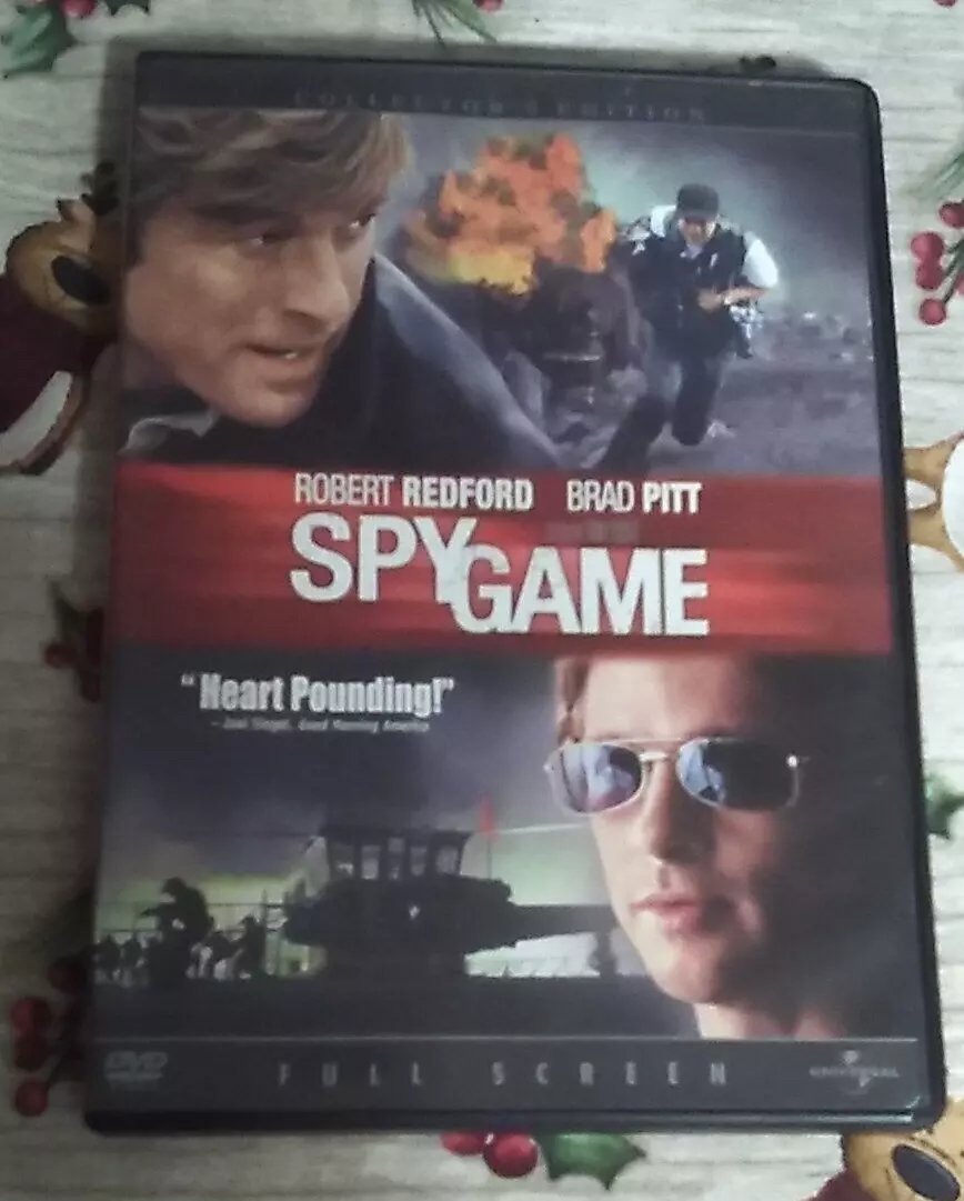 Spy Game (DVD, 2002, Full Frame Collectors Edition) Robert Redford Brad Pitt