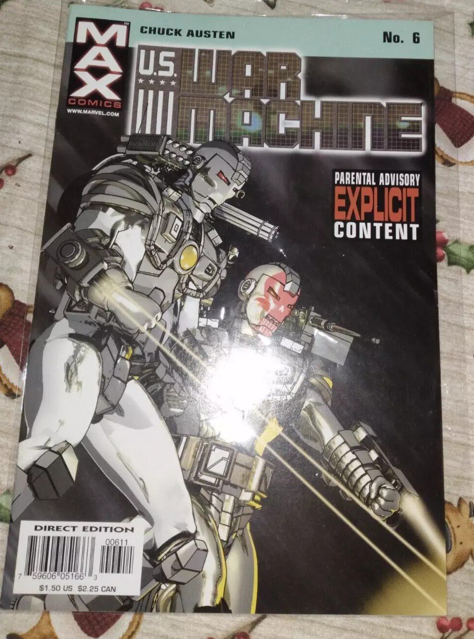 U.S. War Machine #6 VF/NM Marvel MAX Chuck Austen