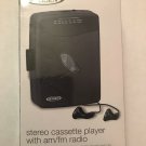 Jensen SCR-75 Stereo Cassette Player w/ AM/FM radio