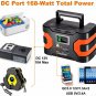 200W Peak Power Station, Flashfish CPAP Battery 166Wh 45000mAh Backup Power Pack