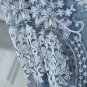 Aside Bside Victorian Design Sheer Curtain Luxurious Pattern Embroidered Rod Poc