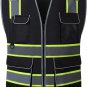 UNINOVA High Visibility Safety Vest - Multi Pockets Reflective Mesh Breathable W