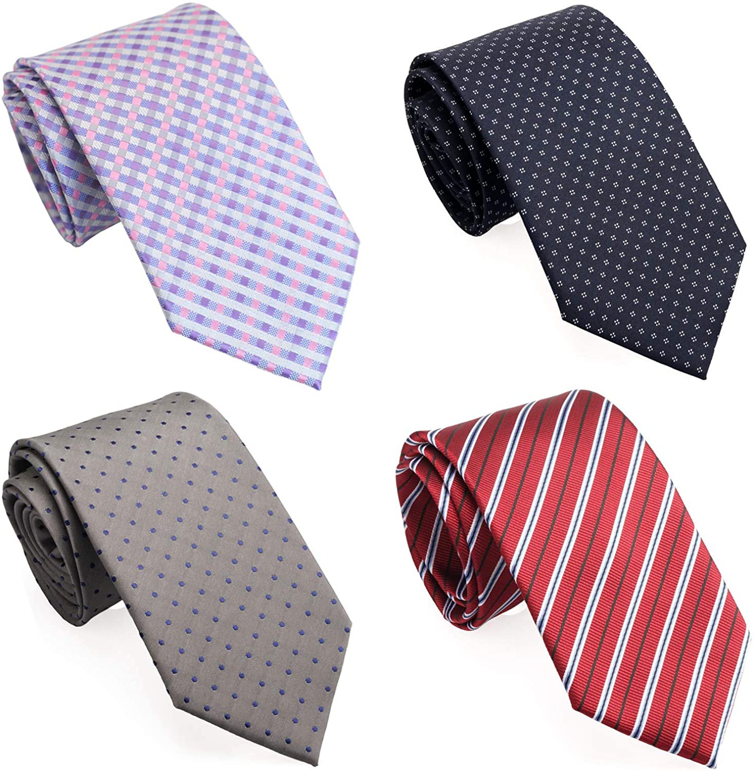 ZENXUS Extra Long Ties for Men Big and Tall, 63 or 70 Inch Long ...