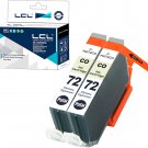 LCL Compatible Ink Cartridge Replacement for PGI-72 PGI-72CO Pro-10 Pro-10S (2-P