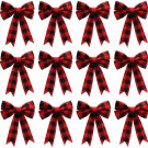 WILLBOND Buffalo Plaid Bows Christmas Bows Holiday Decorative Bows for Christmas