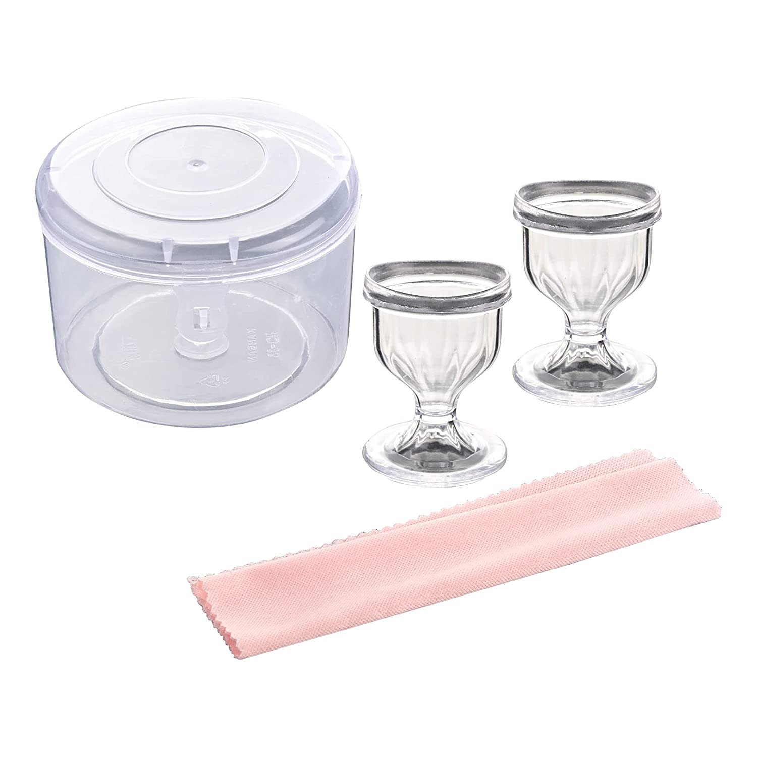 Groupb Transparent Eye Wash Cups, Bpa-Free Eye Wash Kit Made with High Grade Pla