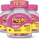 Pepto Bismol Chews, Upset Stomach Relief, Bismuth Subsalicylate, Multi-Symptom R