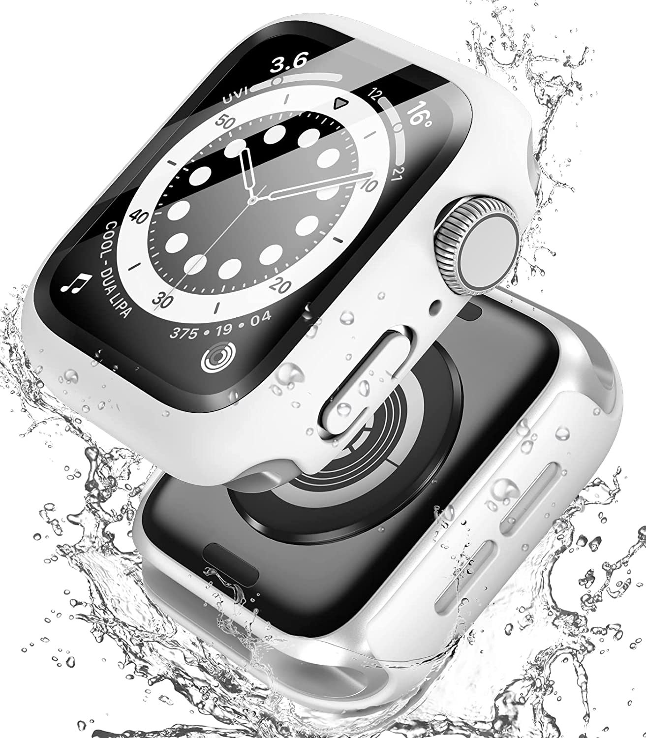 BELONGME [2 Pack] Compatible for Apple Watch Case 40Mm Series SE 6 5 4 , Shockpr