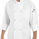 Chef Designs Men'S Rk Eight Pearl Button Chef Coat