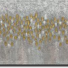 MUWU Modern Canvas Paintings, 24X48 Inch Texture Paintings Modern Home Decor Wal